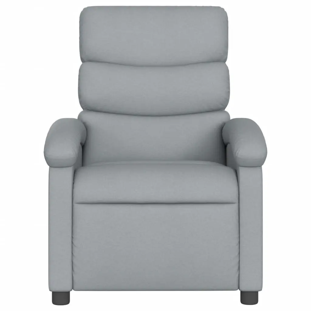Grey Fabric Electric Massage Recliner Chair