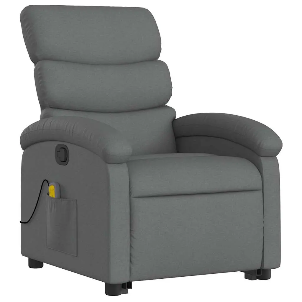 Grey Power Lift Massage Recliner Chair