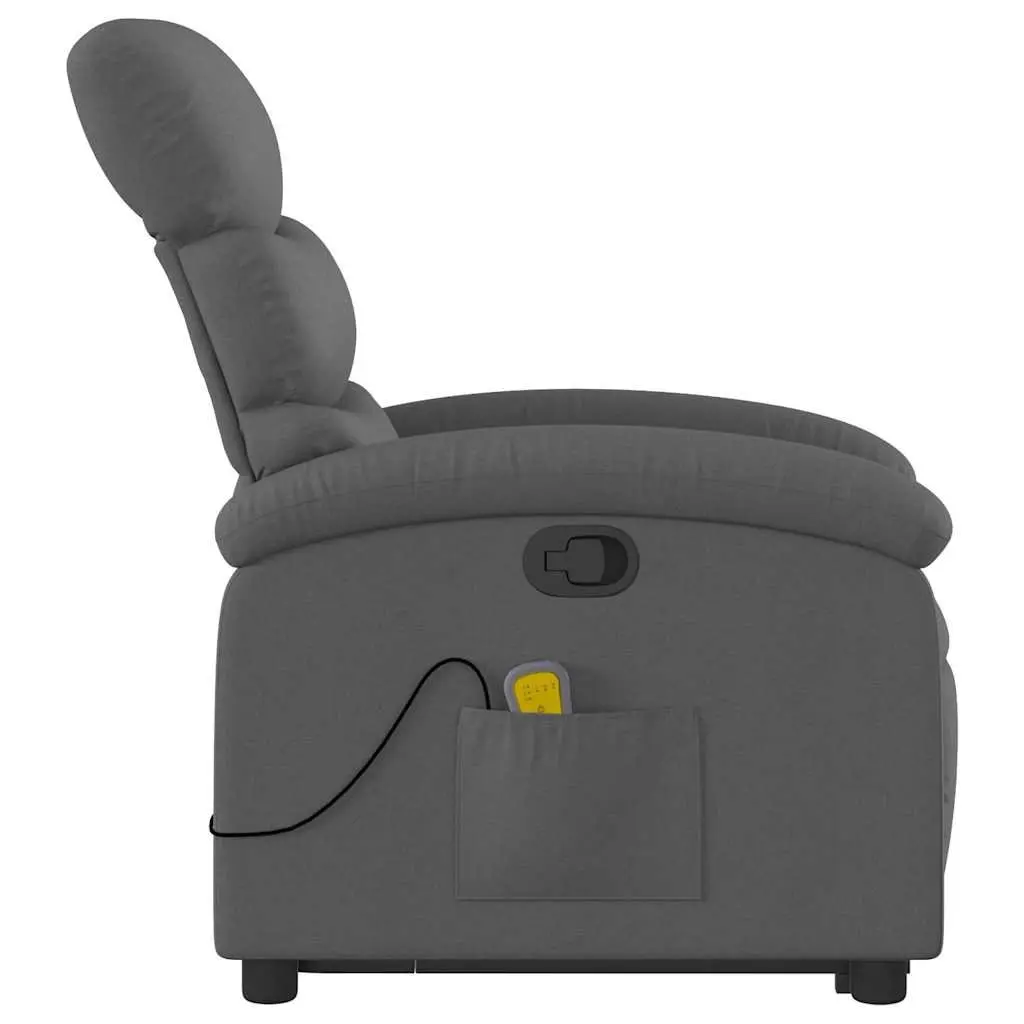 Grey Power Lift Massage Recliner Chair