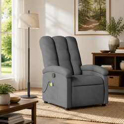 Comfortable Grey Fabric Recliner Perfect for Any Home