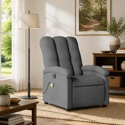 Comfortable Grey Fabric Recliner Perfect for Any Home