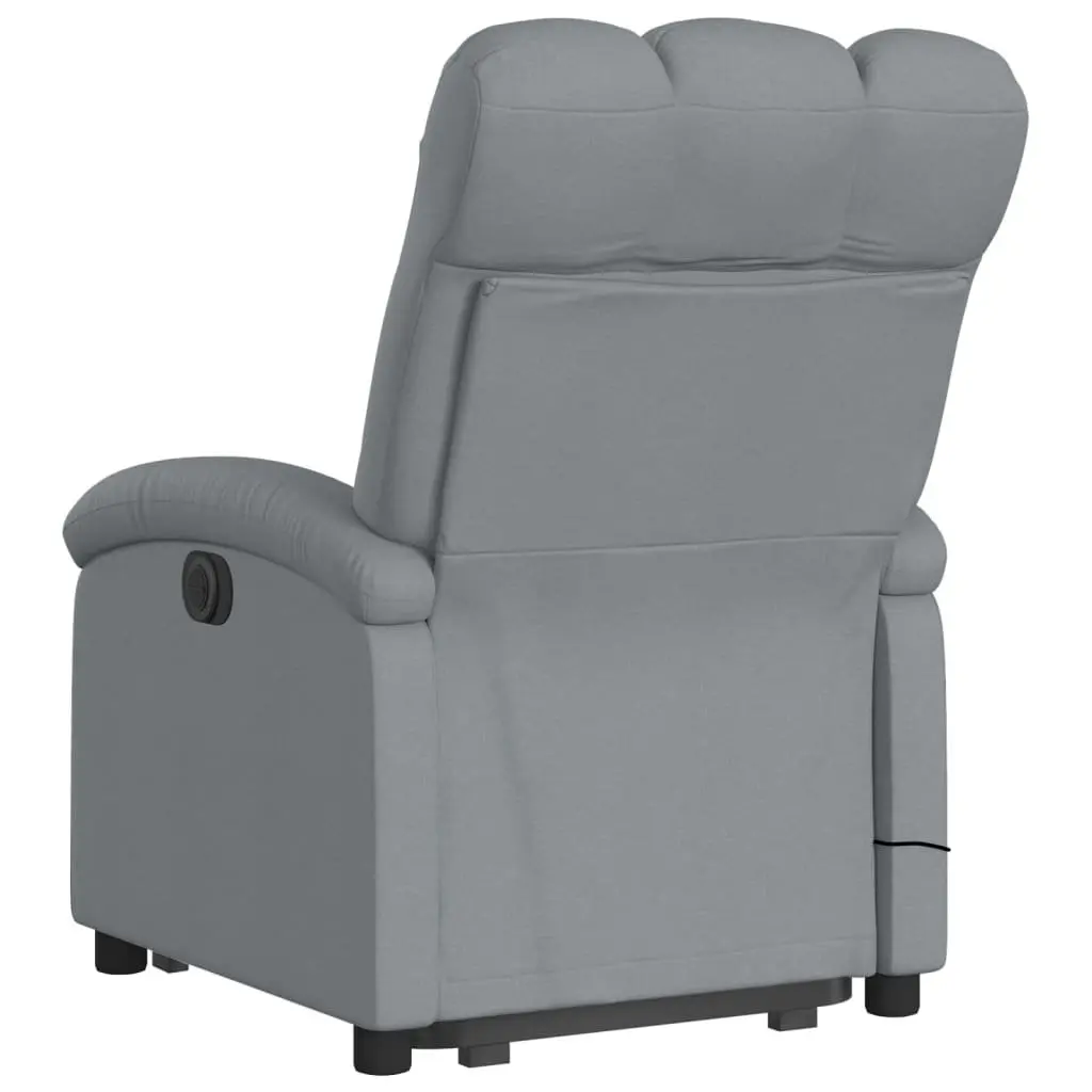 Electric Massage Recliner Chair Power Lift Fabric Grey