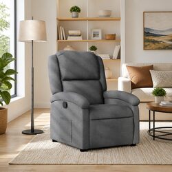 Practical Dark Grey Recliner for Everyday Use