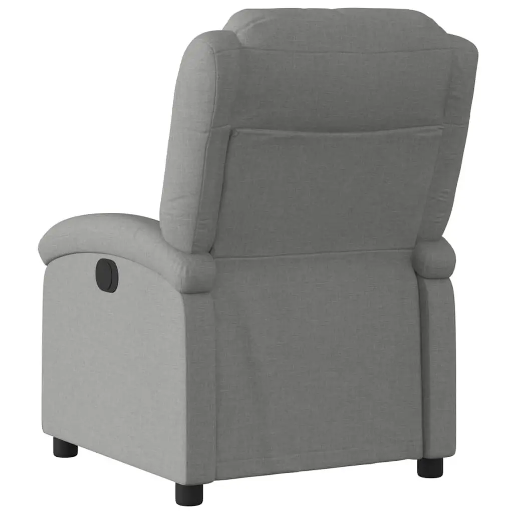 Recliner Chair Manual Reclining Fabric Lounge Dark Grey