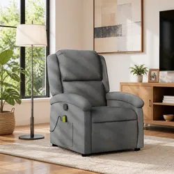 Comfortable Grey Massage Recliner Chair for Any Room