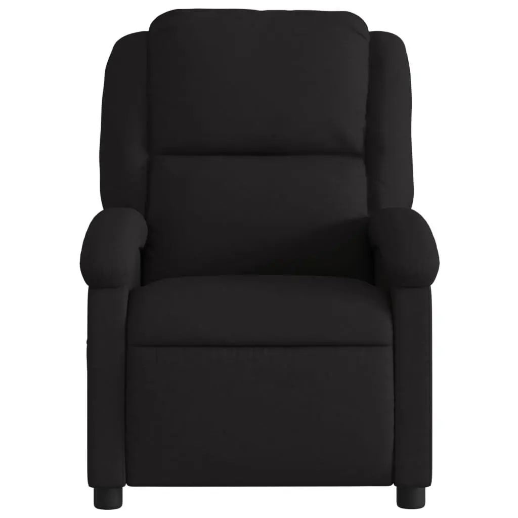 Electric Recliner Chair Fabric Black Motorized Adjustable Footrest