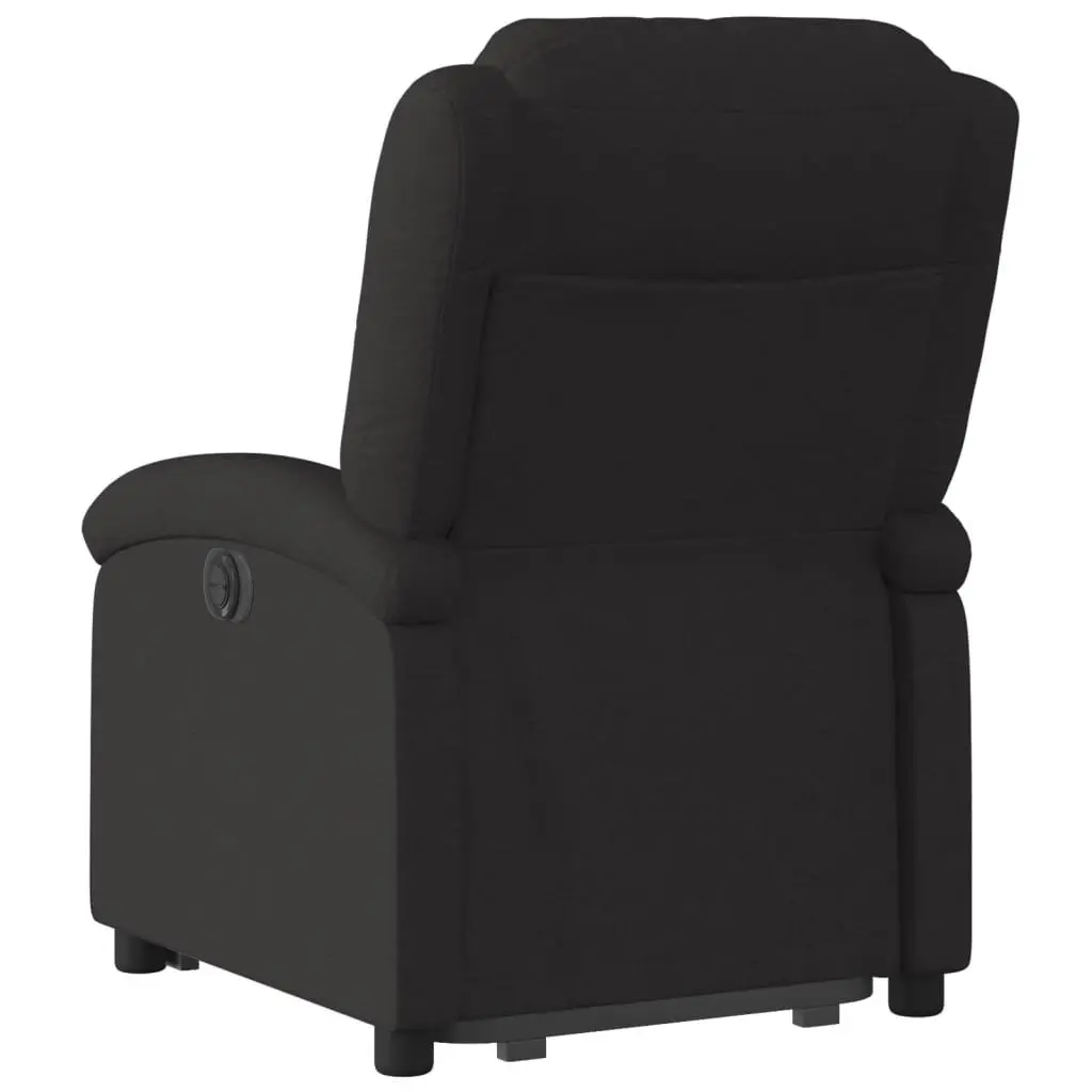 Stand Up Recliner Chair Electric Power Lift Fabric Black