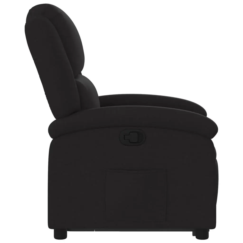Stand Up Recliner Chair Electric Power Lift Fabric Black