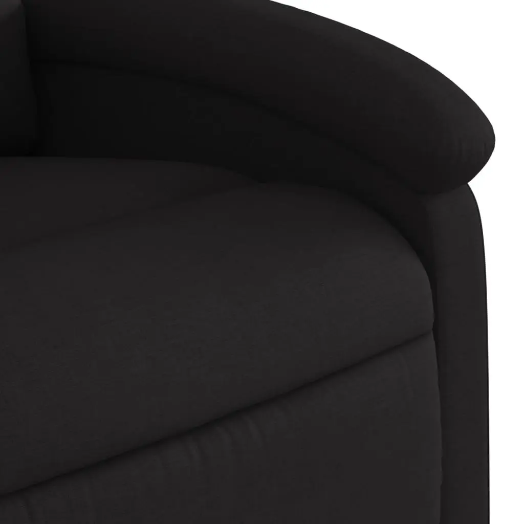Stand Up Recliner Chair Electric Power Lift Fabric Black