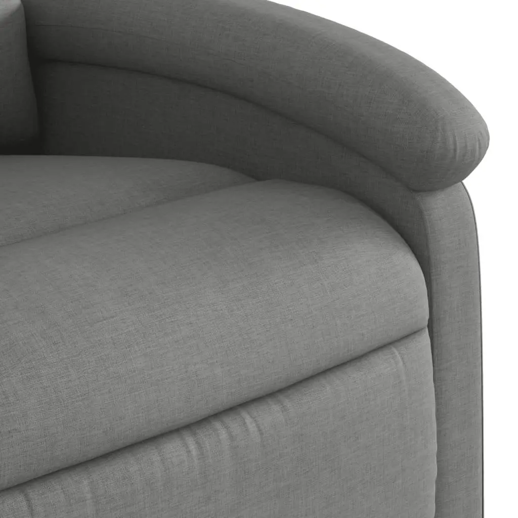 Electric Massage Recliner Chair Fabric Grey