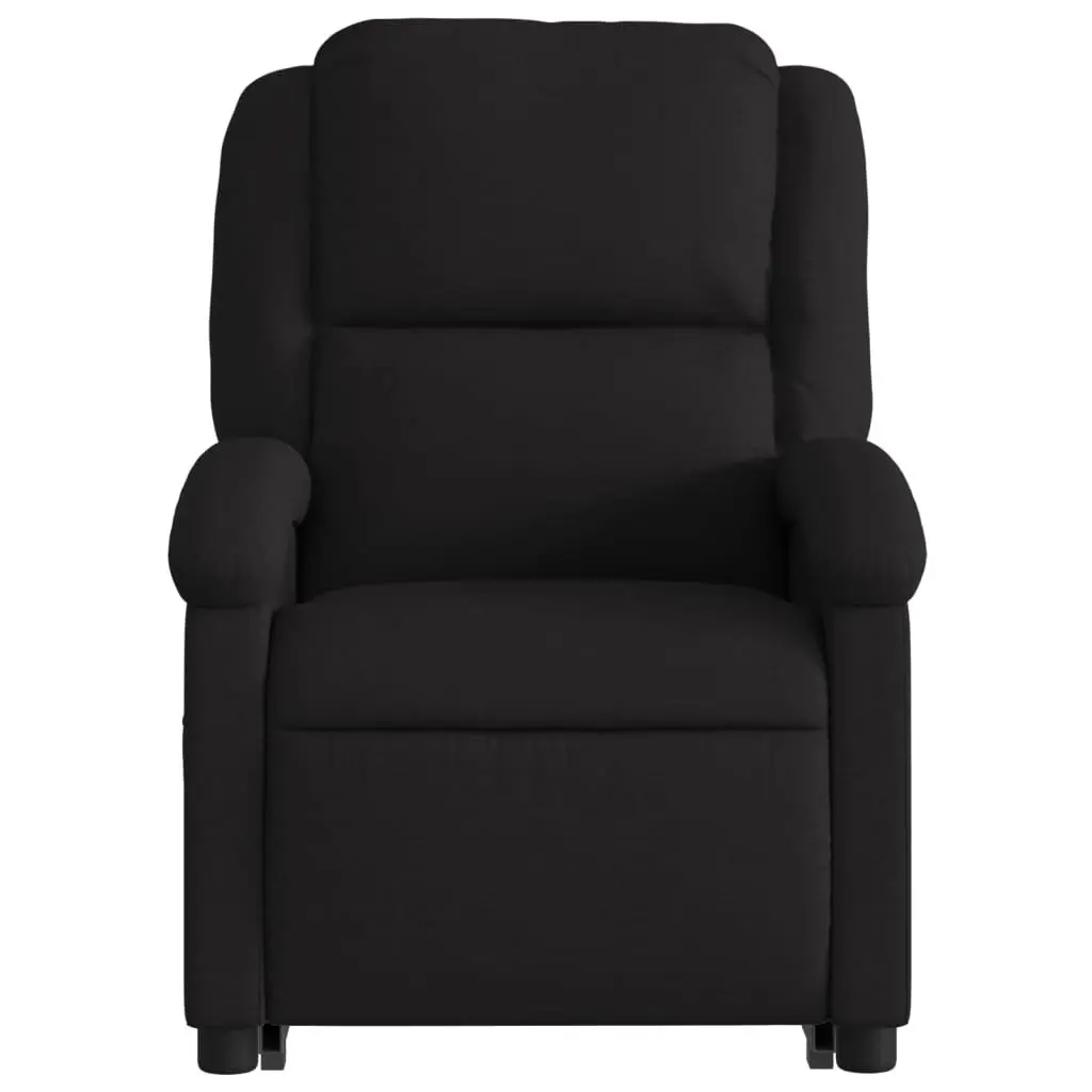 Electric Massage Recliner Chair Fabric Black Power Lift Electric Recline