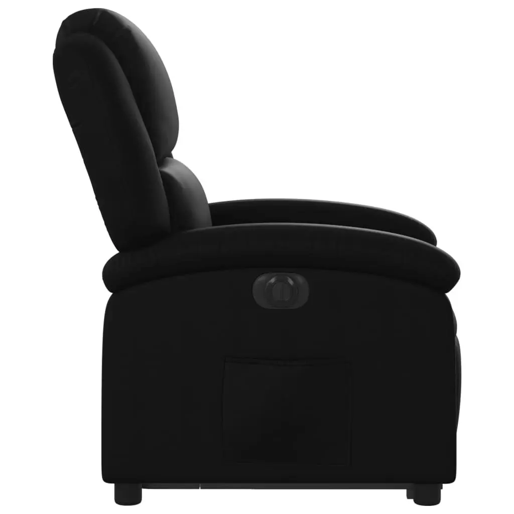 Electric Recliner Chair Power Lift Faux Leather Black