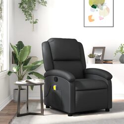 Practical Black Massage Recliner Chair for Relaxation