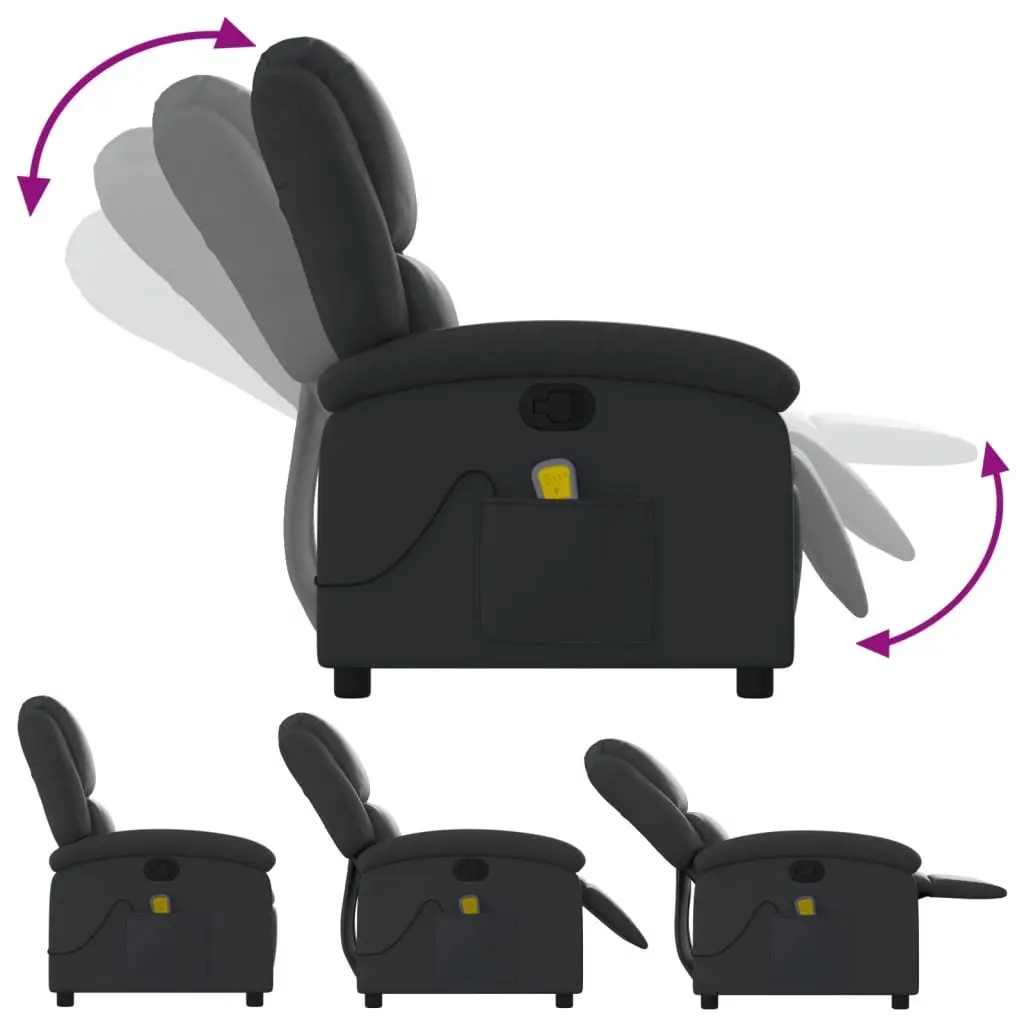 Black Massage Recliner Chair for Relaxation