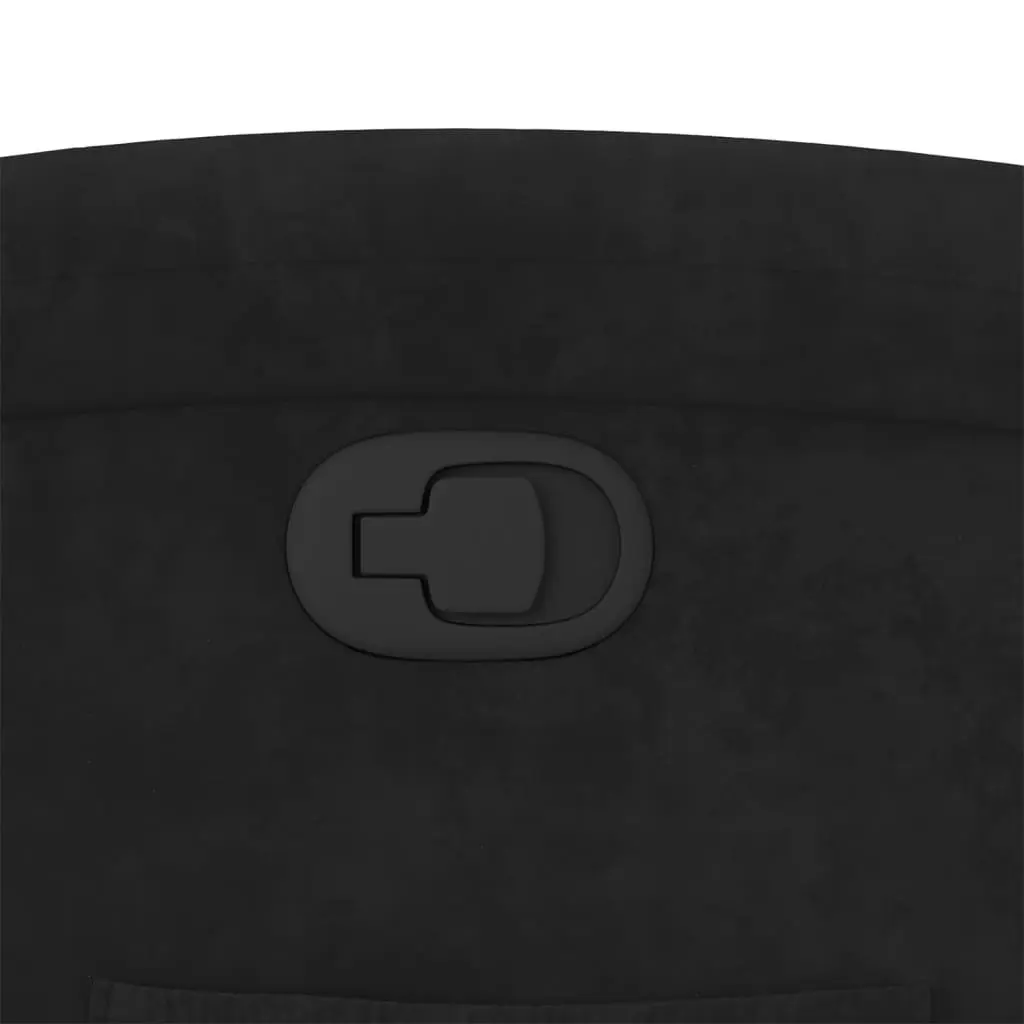 Stand Up Recliner Chair Electric Power Lift Velvet Black