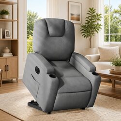 Practical Grey Electric Stand Up Recliner for Home Use