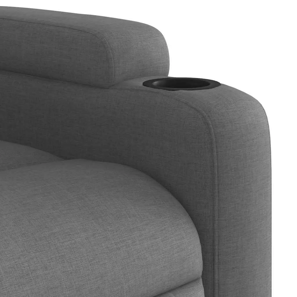 Electric Massage Recliner Chair Power Lift Fabric Grey