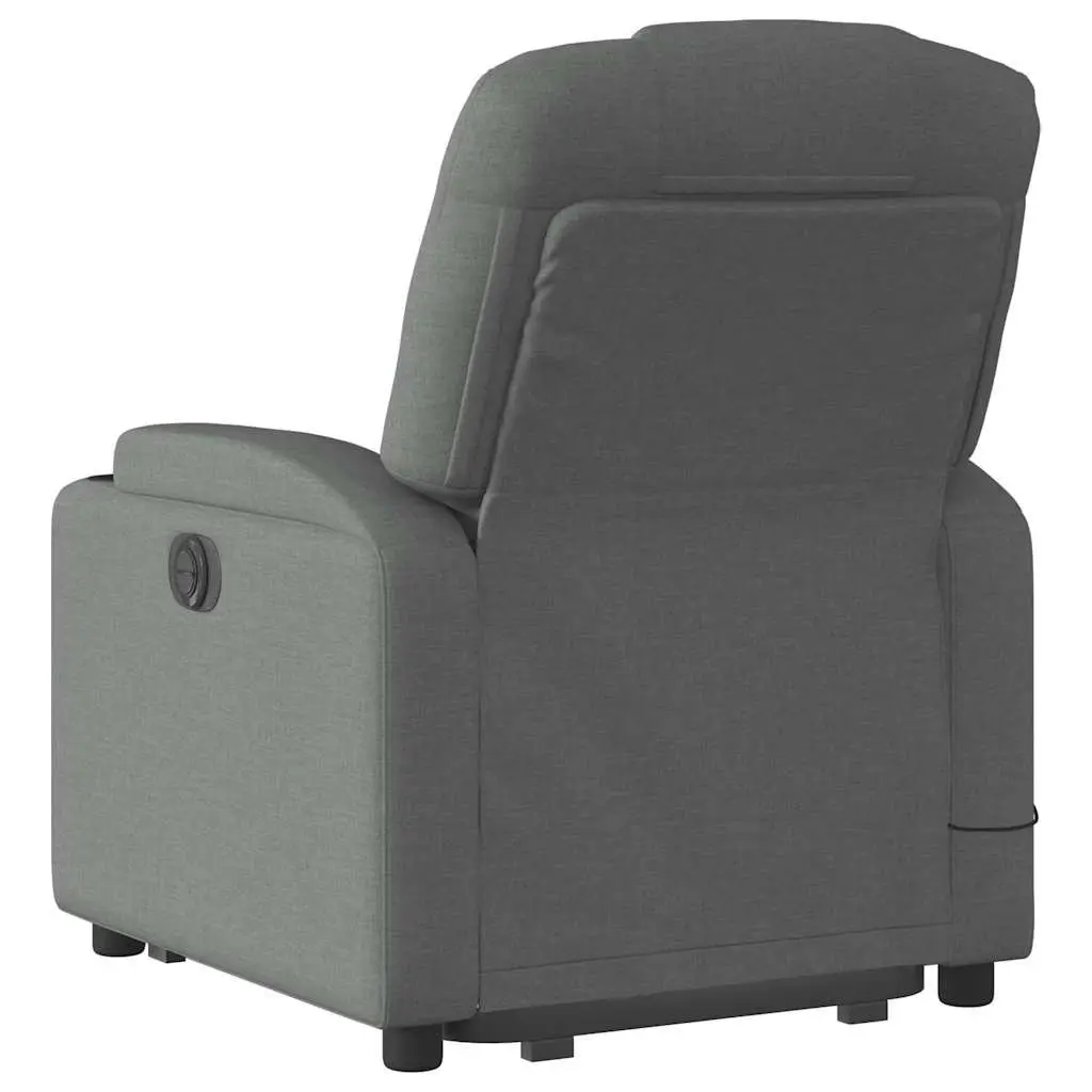 Electric Massage Recliner Chair Power Lift Fabric Grey