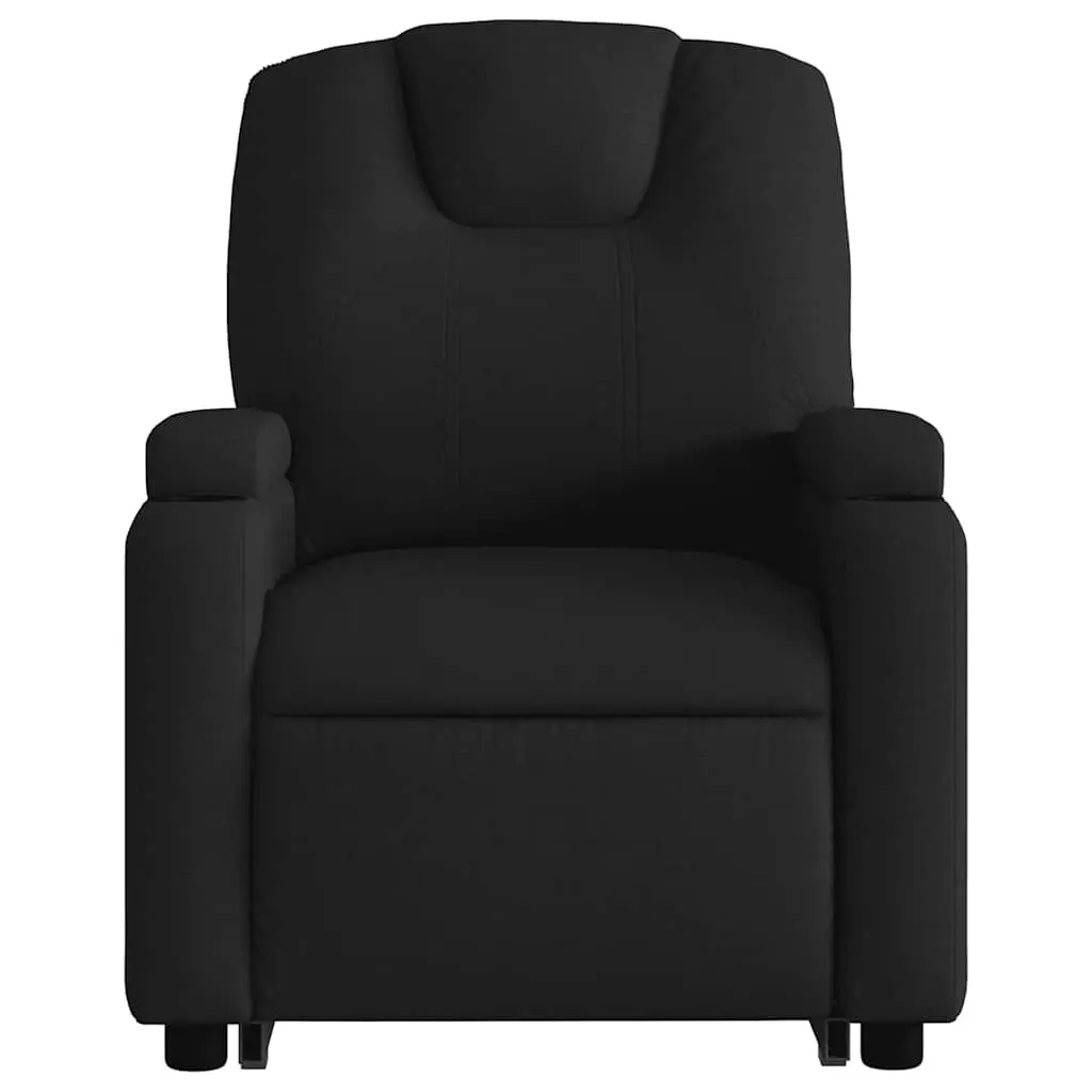 Electric Massage Chair Fabric Black Stand Up Recliner Vibration