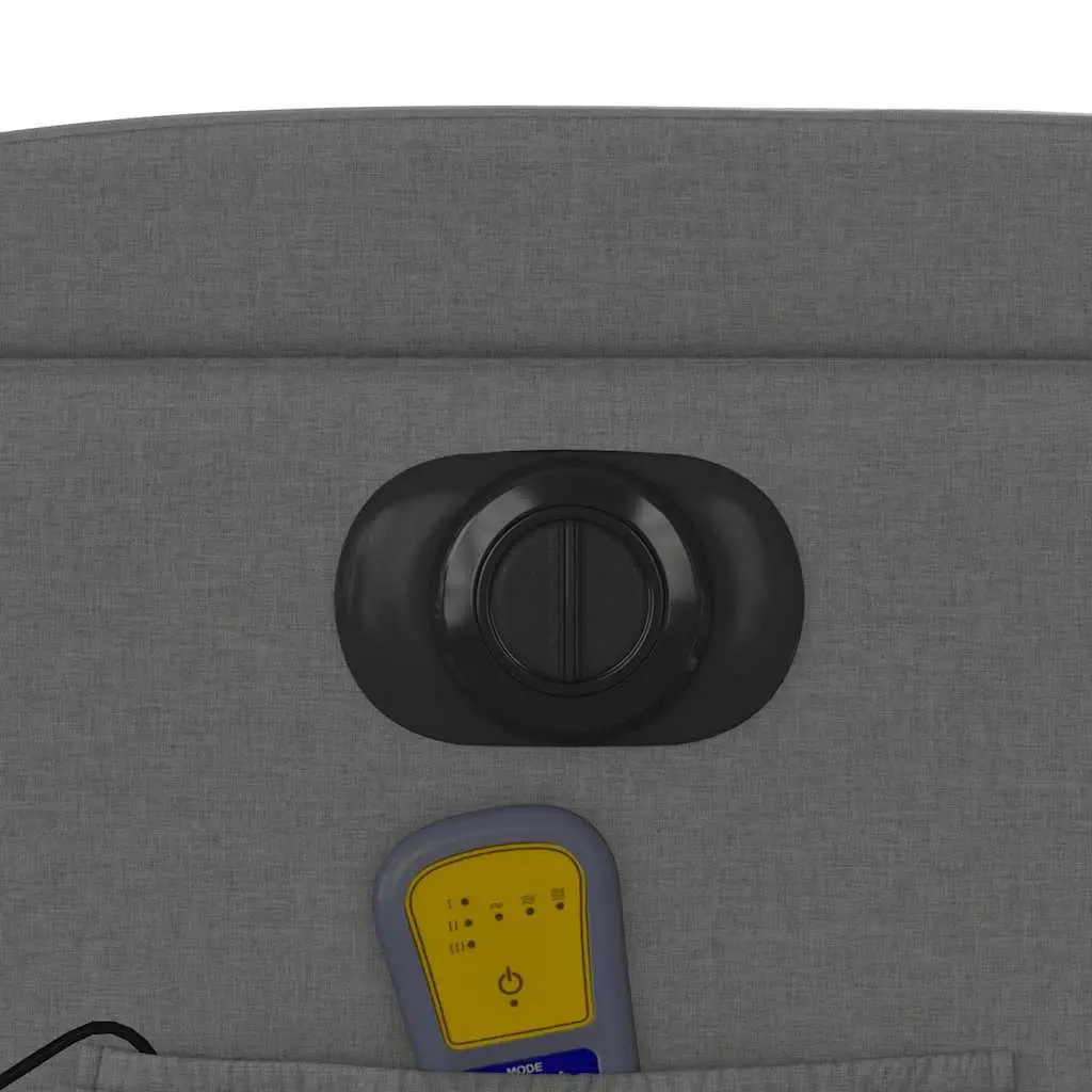 Electric Massage Recliner Chair Fabric Grey