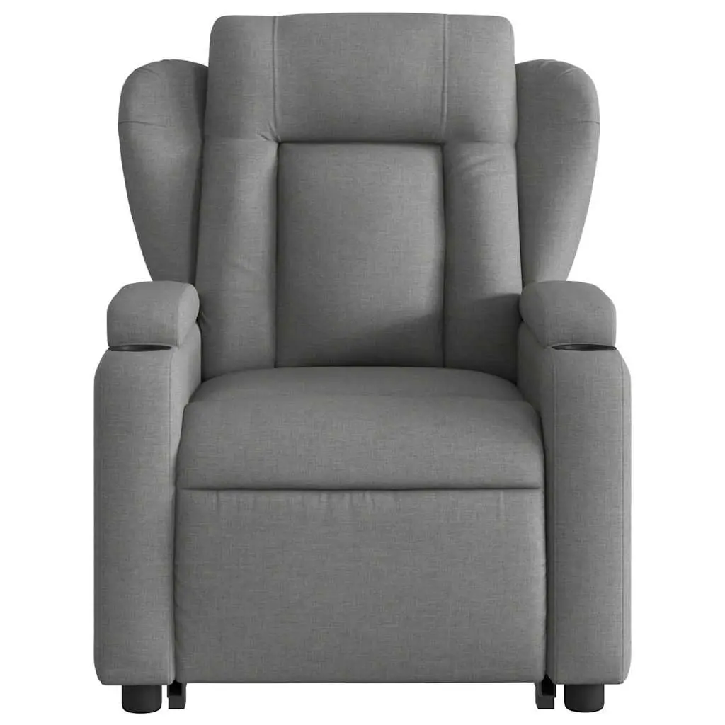 Electric Massage Recliner Chair Fabric Grey