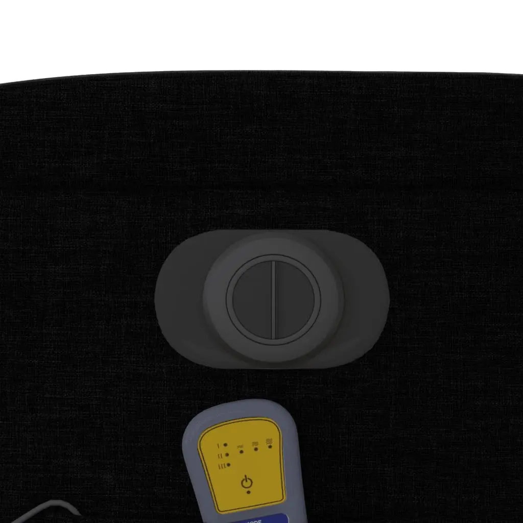 Electric Recliner Chair Fabric Black Lounge Seat with Vibration Massage 135 Degrees