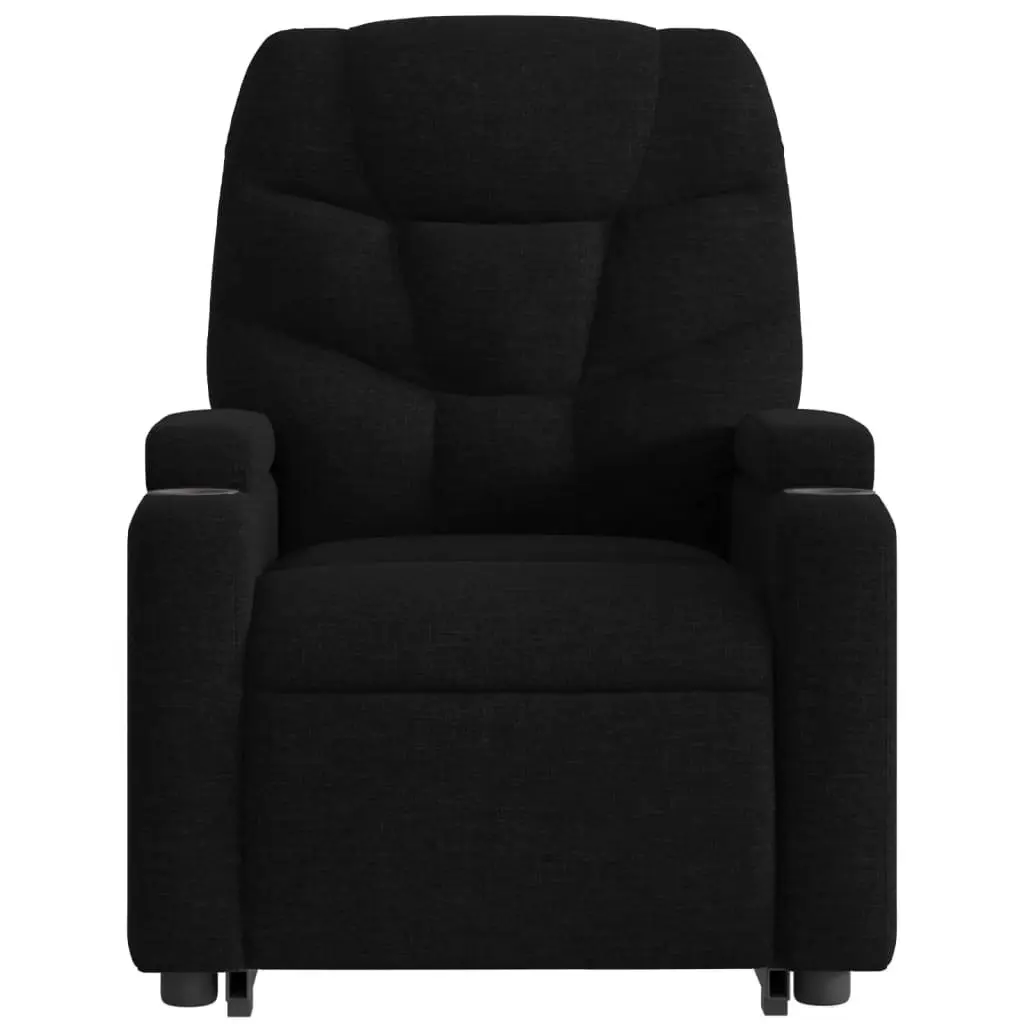 Electric Massage Recliner Chair Fabric Black Power Lift Stand Up Armchair