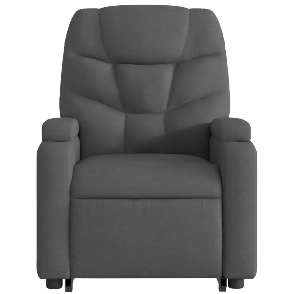Electric Recliner Armchair Power Lift Fabric Upholstery Grey