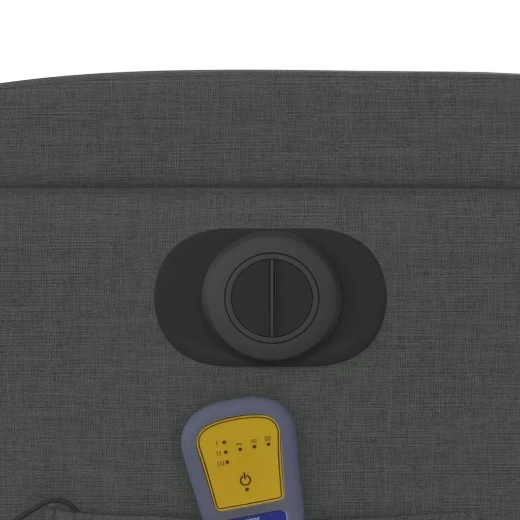 Electric Recliner Chair Fabric Grey Power Lift Massage Armchair