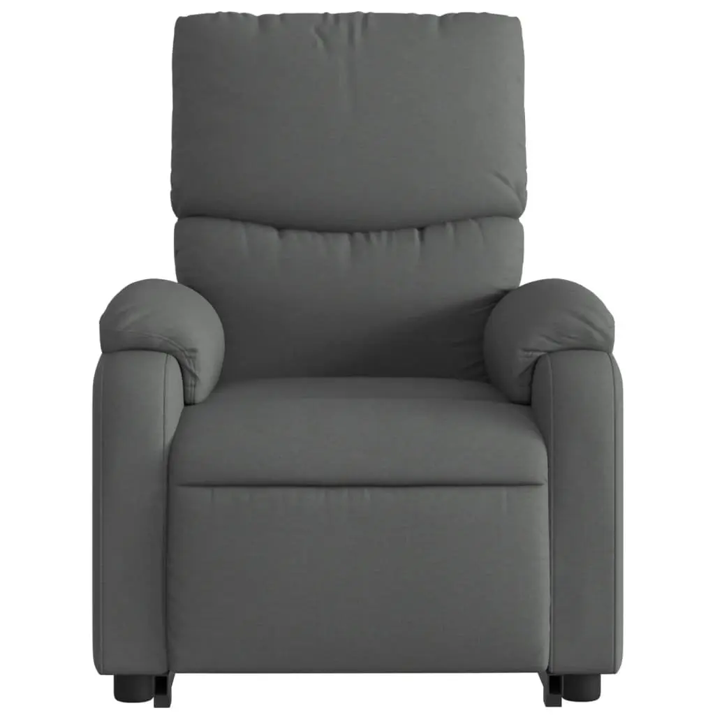 Stand Up Massage Recliner Chair Grey Fabric Power Lift Electric Elderly Armchair