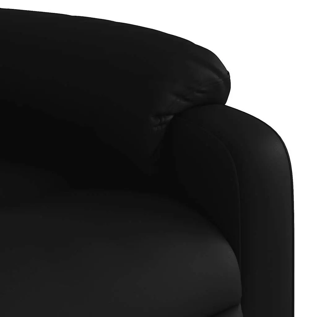 Electric Massage Recliner Chair Faux Leather Black Power Lift 135 Degrees