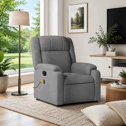 Practical Grey Massage Recliner for Every Home Setting