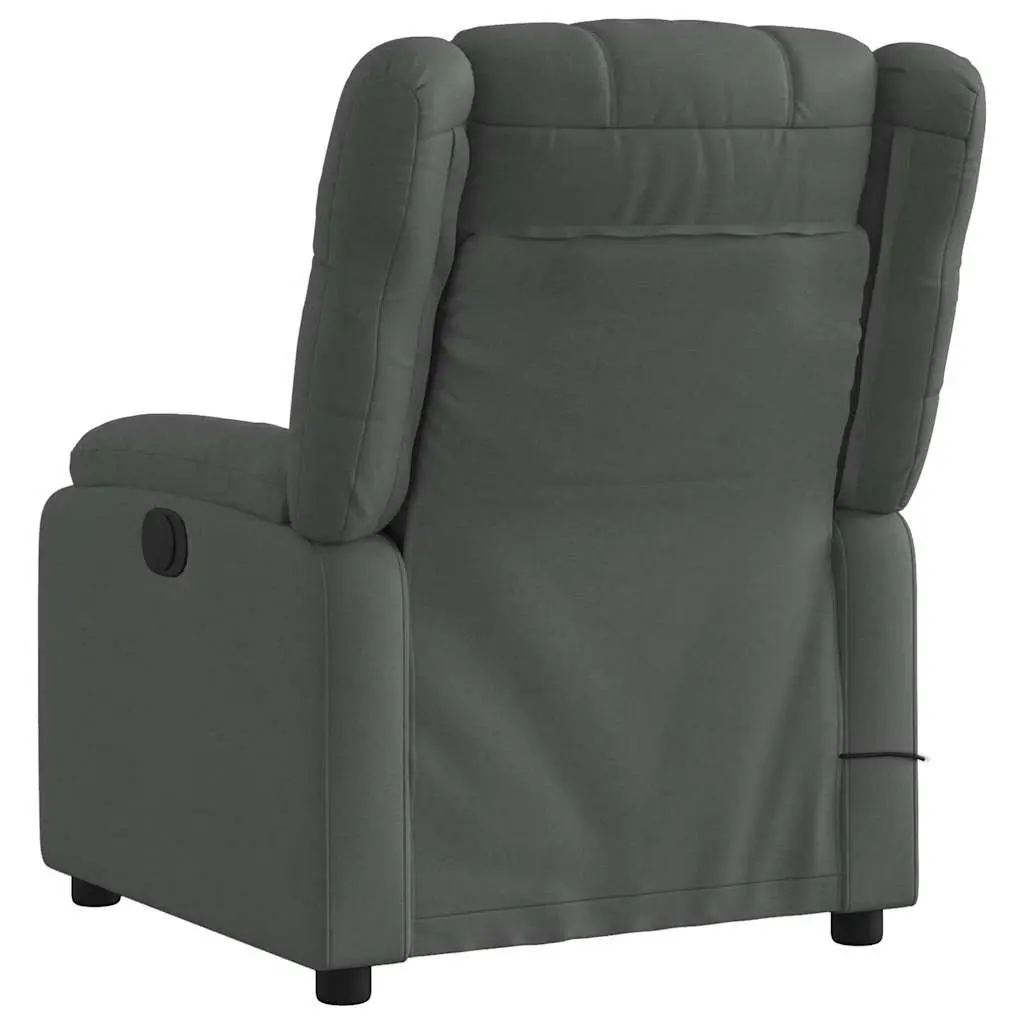 Grey Reclining Massage Chair for Home Comfort