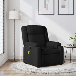 Perfect Fit: Black Fabric Massage Recliner for Your Home