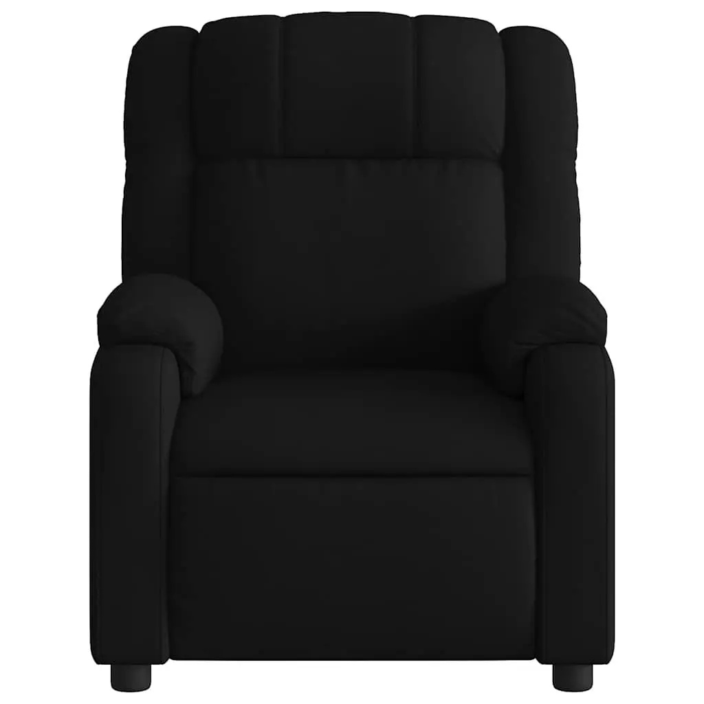 Electric Massage Recliner Chair Black Fabric Armchair Lounge Seat Footrest
