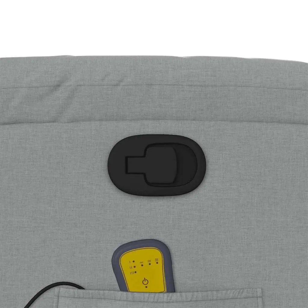 Stand Up Massage Recliner Chair Power Lift Grey Fabric
