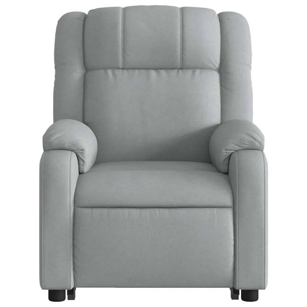 Stand Up Massage Recliner Chair Power Lift Grey Fabric