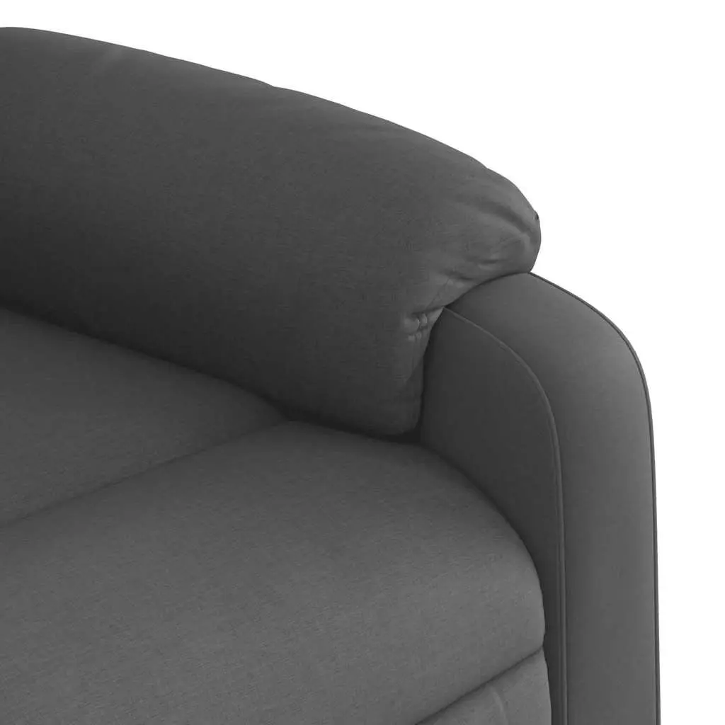 Electric Massage Recliner Chair Grey Fabric 135 Degrees