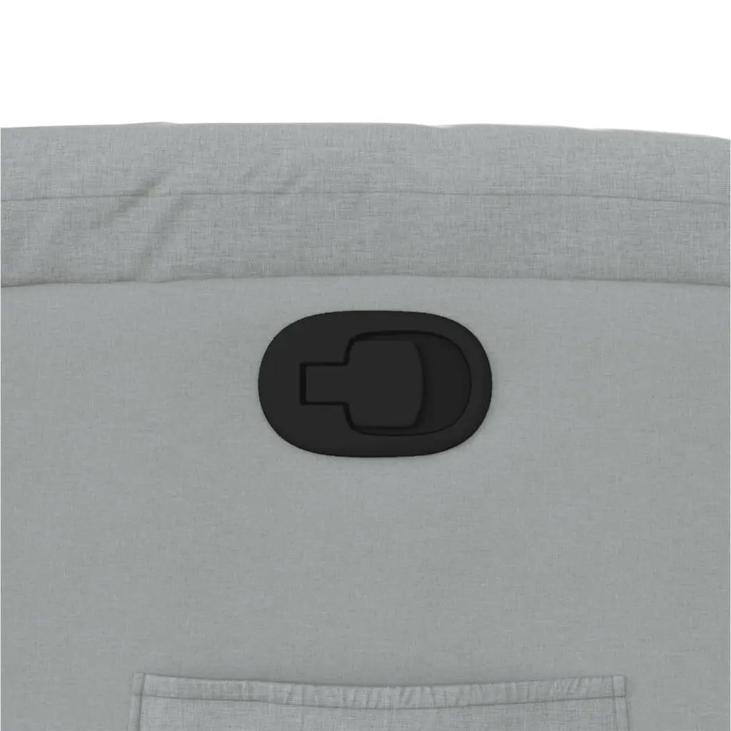 Massage Recliner Chair Fabric Light Grey Electric Power Lift Manual Stand Up