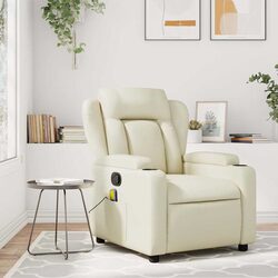 Versatile Cream Massage Recliner for Home Relaxation