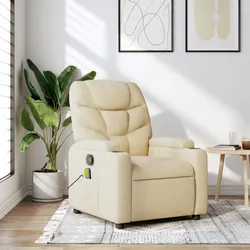 Practical Cream Recliner Chair for Relaxation Anywhere