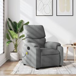 Grey Fabric Recliner Chair for Home Comfort