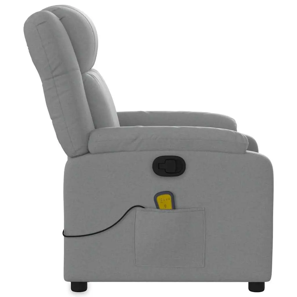 Light Grey Manual Recline Massage Chair for Home Use