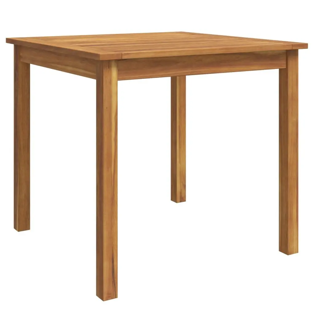 3 Piece Garden Dining Set Solid Acacia Wood Outdoor Furniture Brown Table Chairs