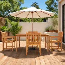 5 Piece Garden Dining Set for Outdoor Entertaining