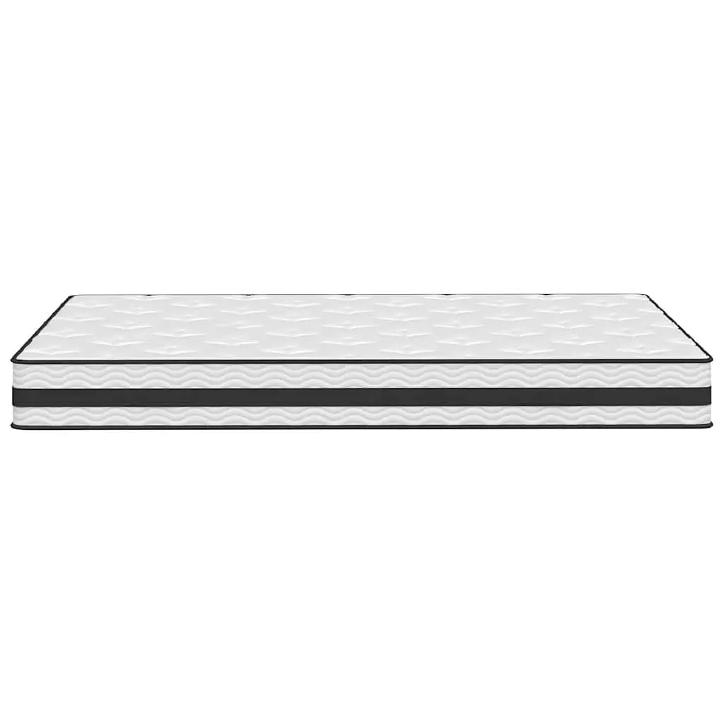 Double Size Bonnell Spring Mattress 137x190cm Foam Layers Medium Firmness White