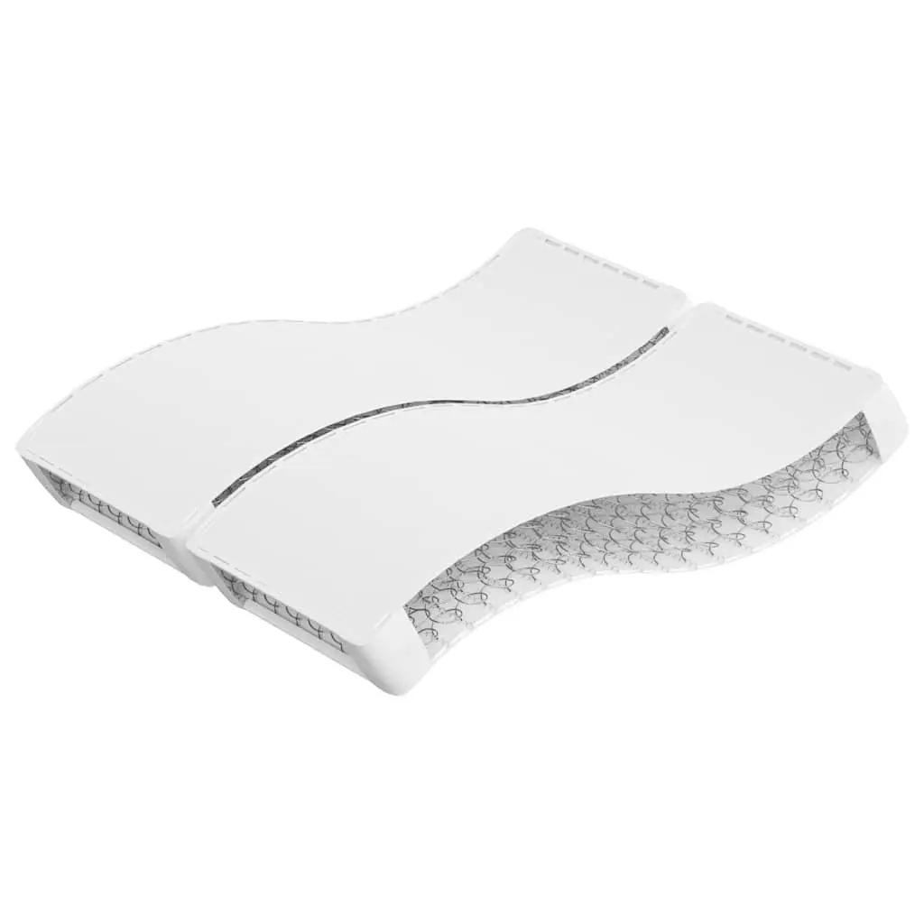 Bonnell Spring Mattress White Medium Firmness 152x203cm Queen Size Fabric Foam Insulation Pad