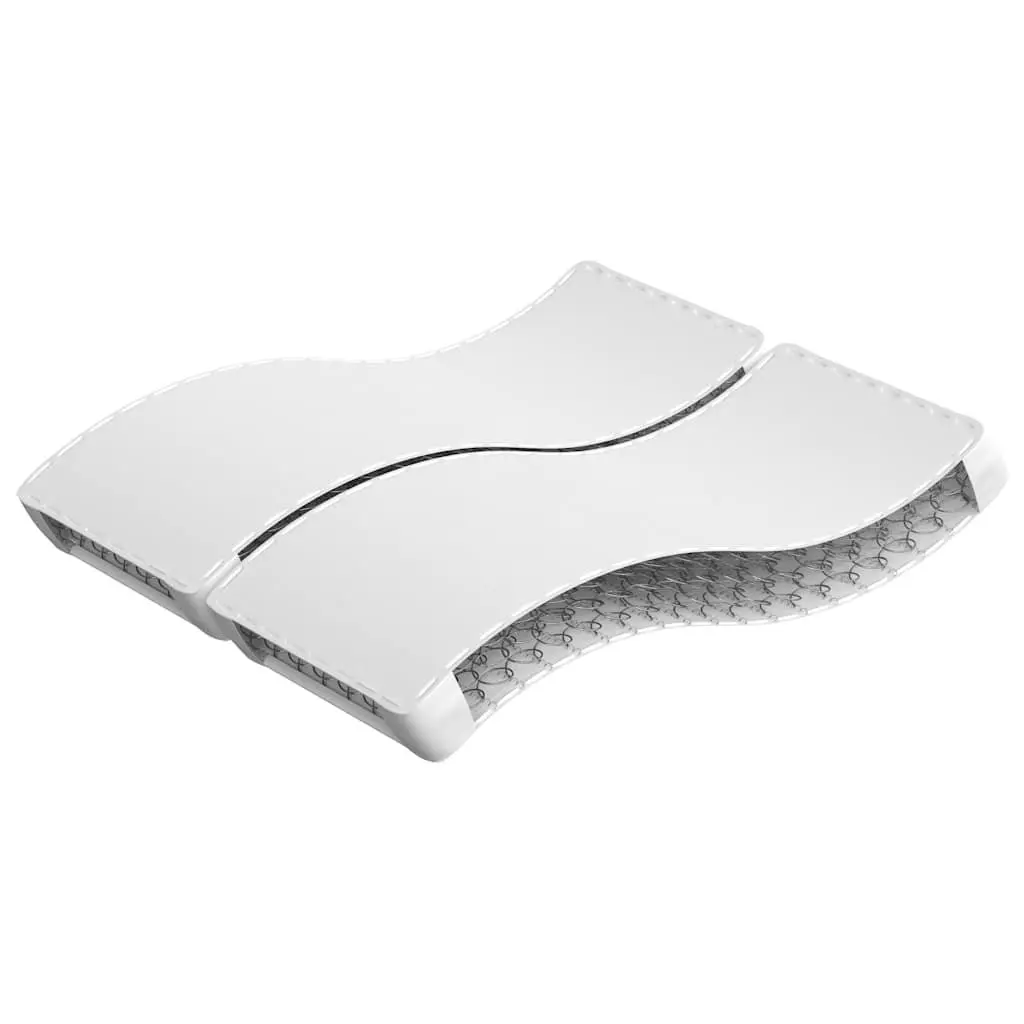 Queen Size Bonnell Spring Mattress Medium Firm White 152x203cm Soft to Medium Comfort