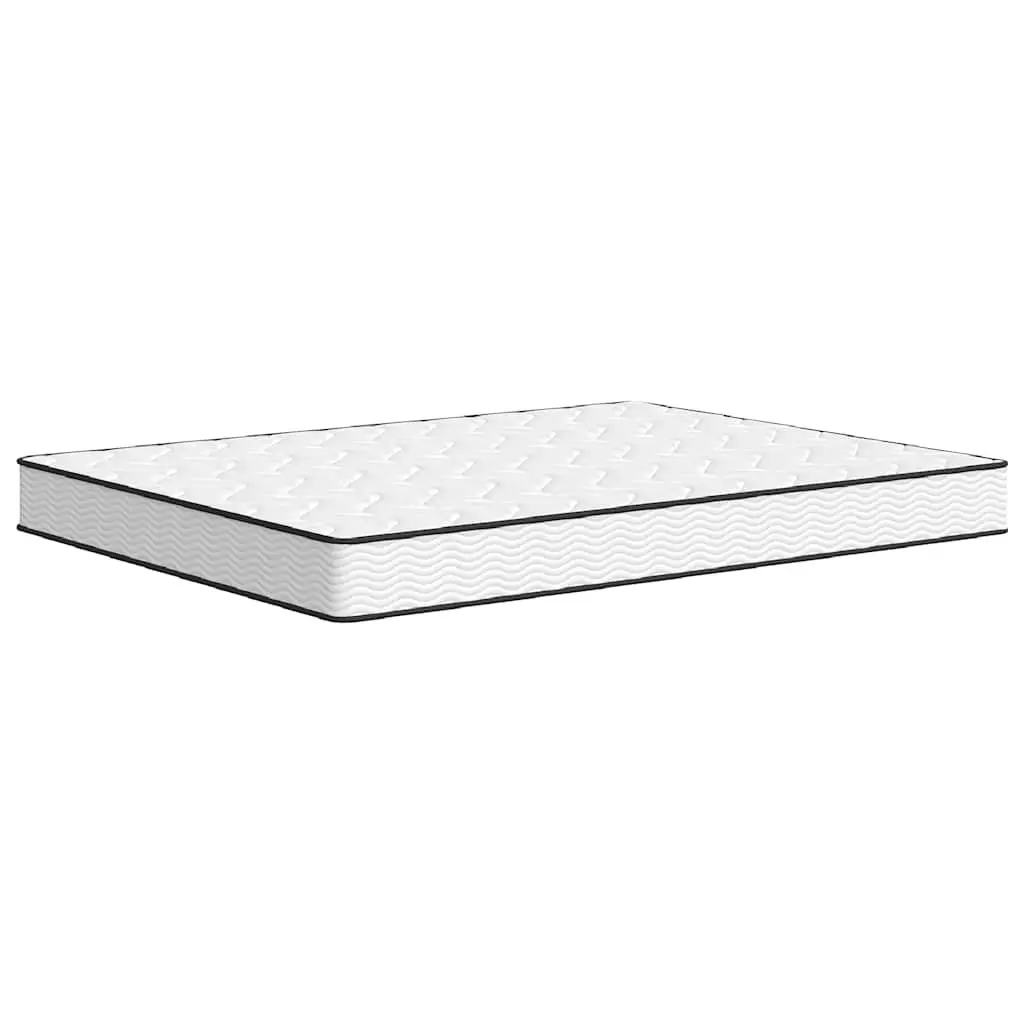 Queen Size Bonnell Spring Mattress Medium Firm White 152x203cm Soft to Medium Comfort