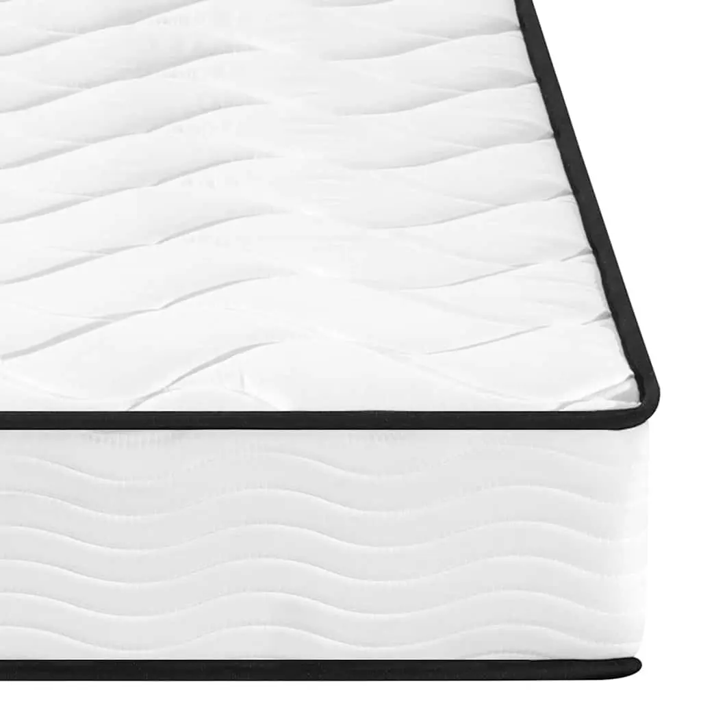 Queen Size Bonnell Spring Mattress Medium Firm White 152x203cm Soft to Medium Comfort